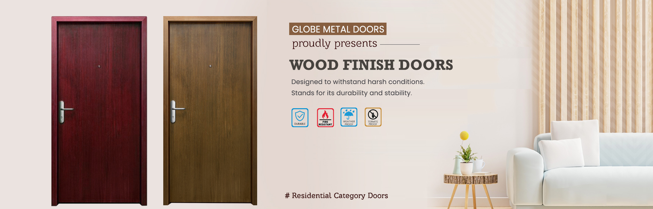 Leading manufacturer of Steel Doors, Fire Doors, Industrial Doors in Chennai