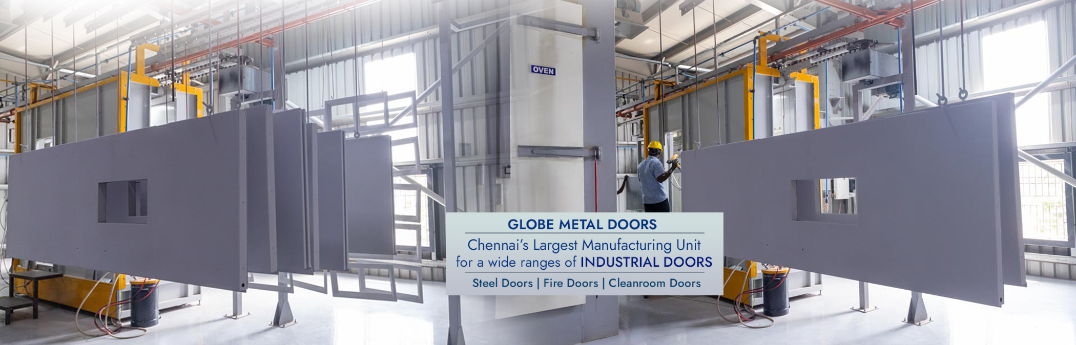 Leading manufacturer of Steel Doors, Fire Doors, Industrial Doors in Chennai